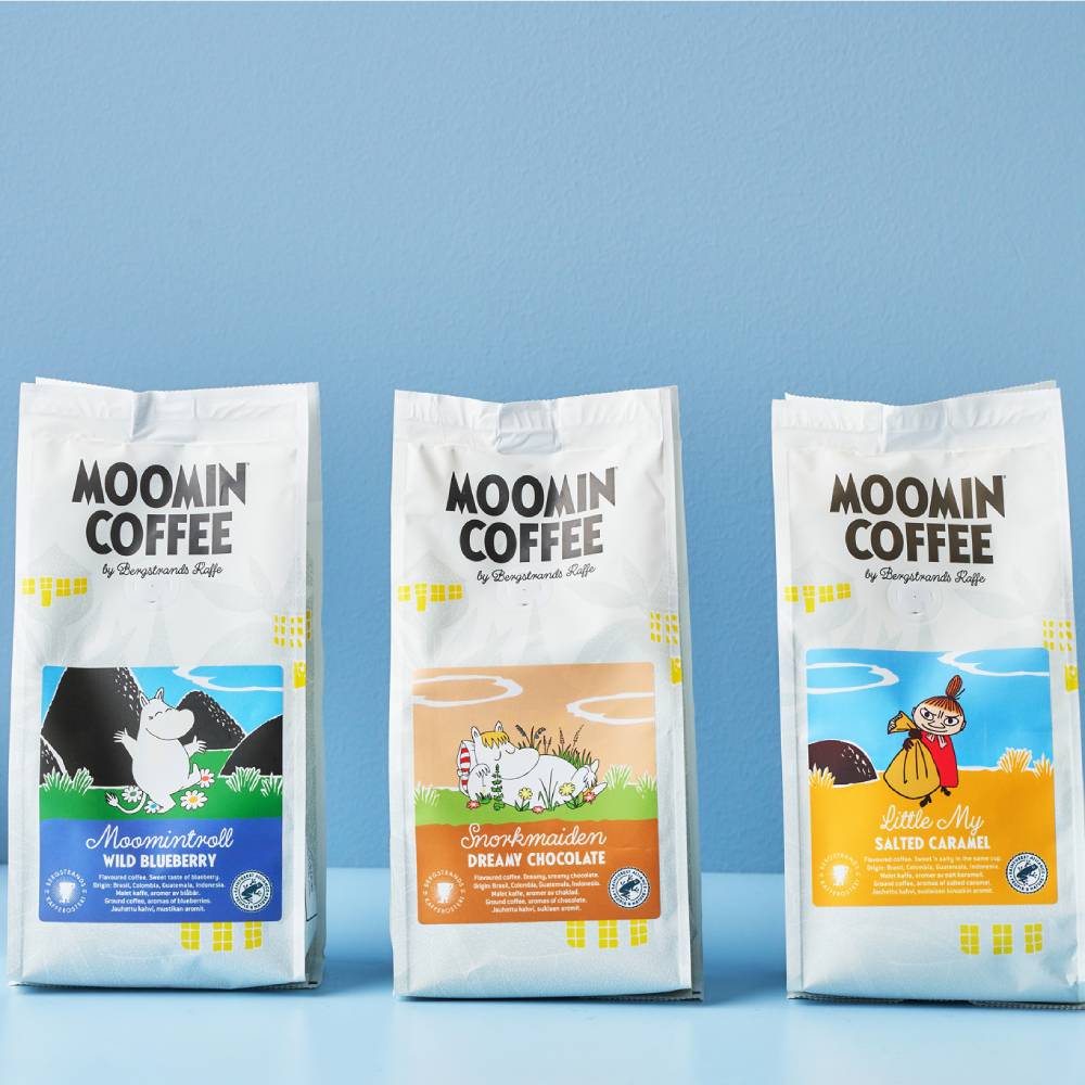 Coffee Salted Caramel, Blueberry &amp; Chocolate 3-set - Bergstrands Kafferosteri
