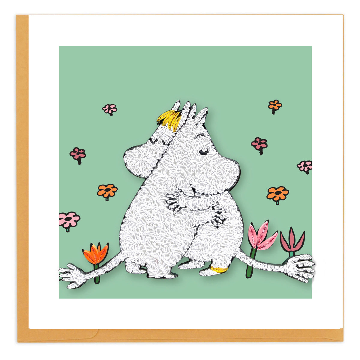 Moomin Quilling Card Hug