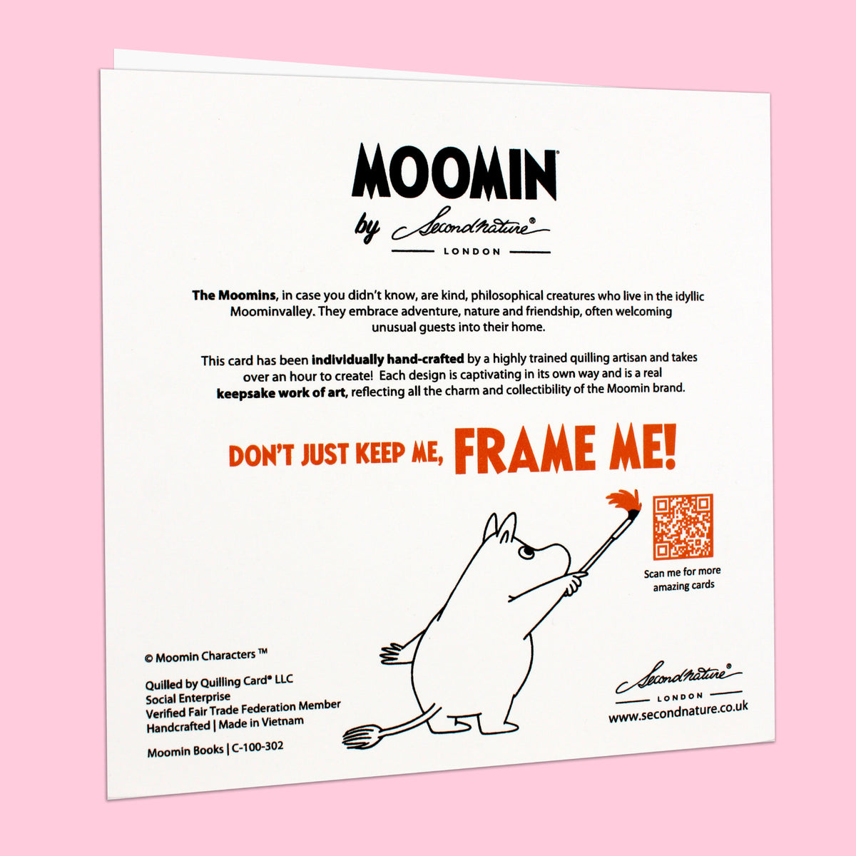 Moomin Quilling Card Reading
