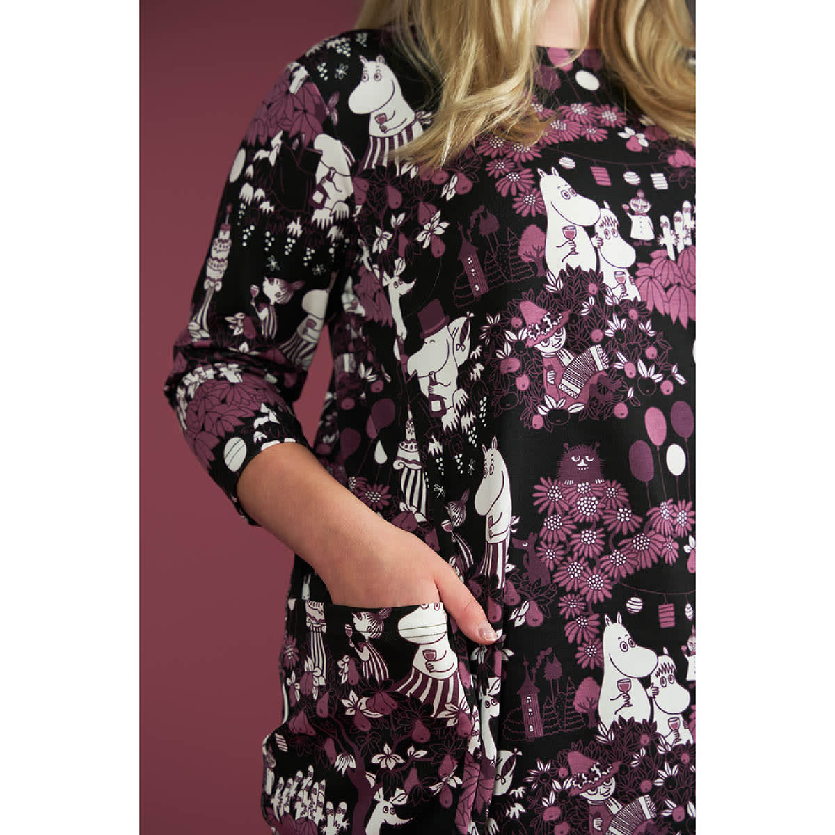 Party Moment Tunic Black/Plum