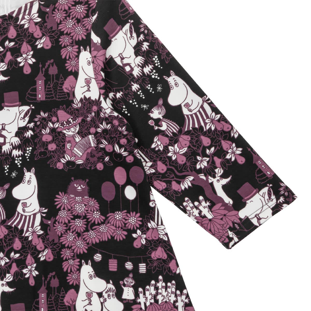 Party Moment Dress Black/Plum