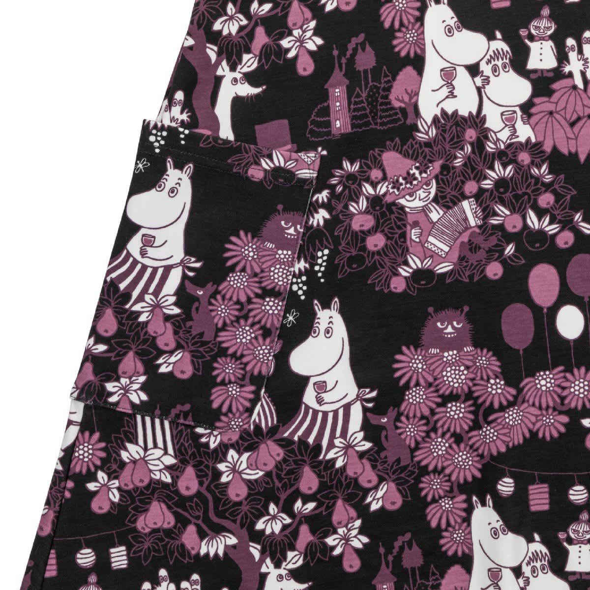 Party Moment Dress Black/Plum