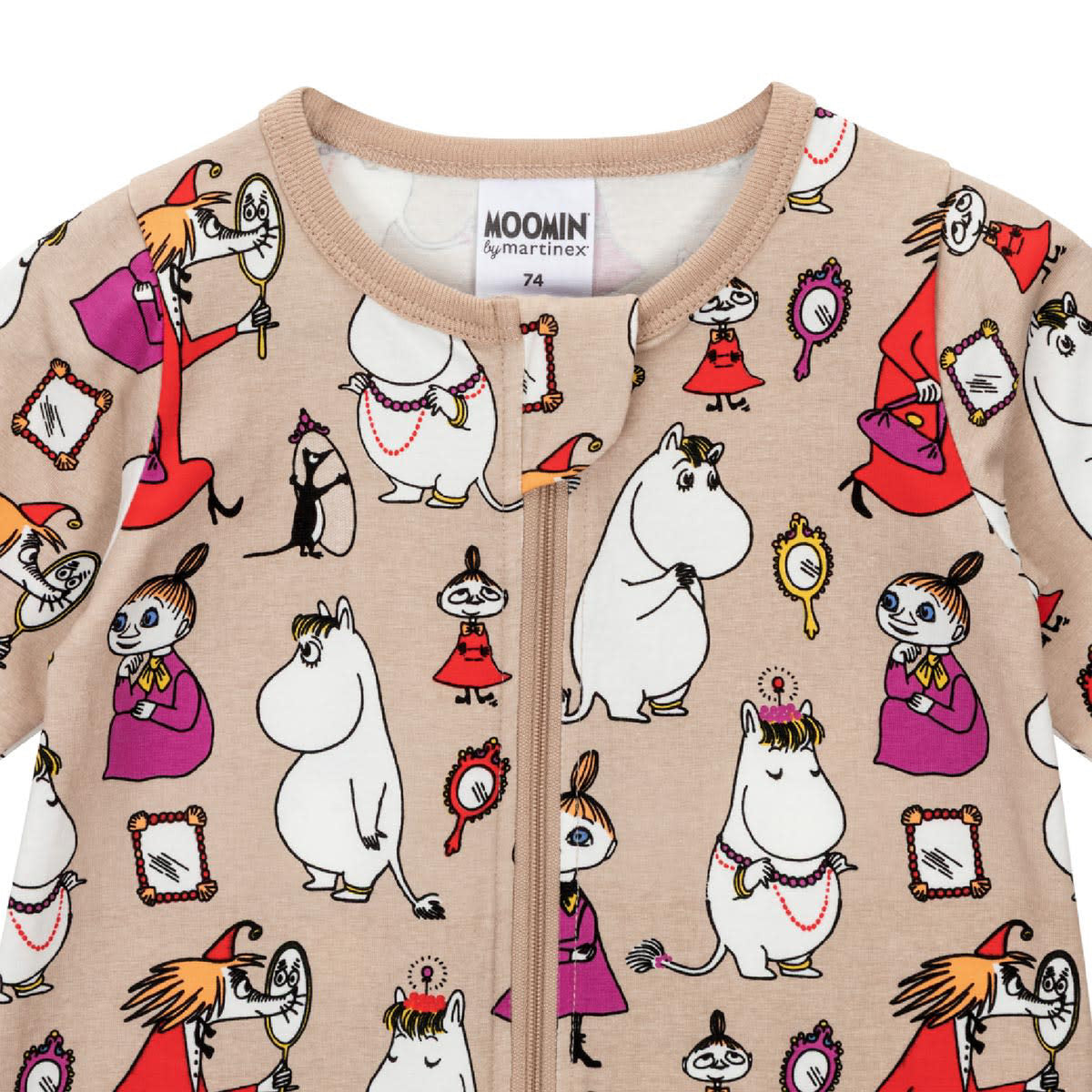 Moomin  Baby Pyjamas Mirrors Beige