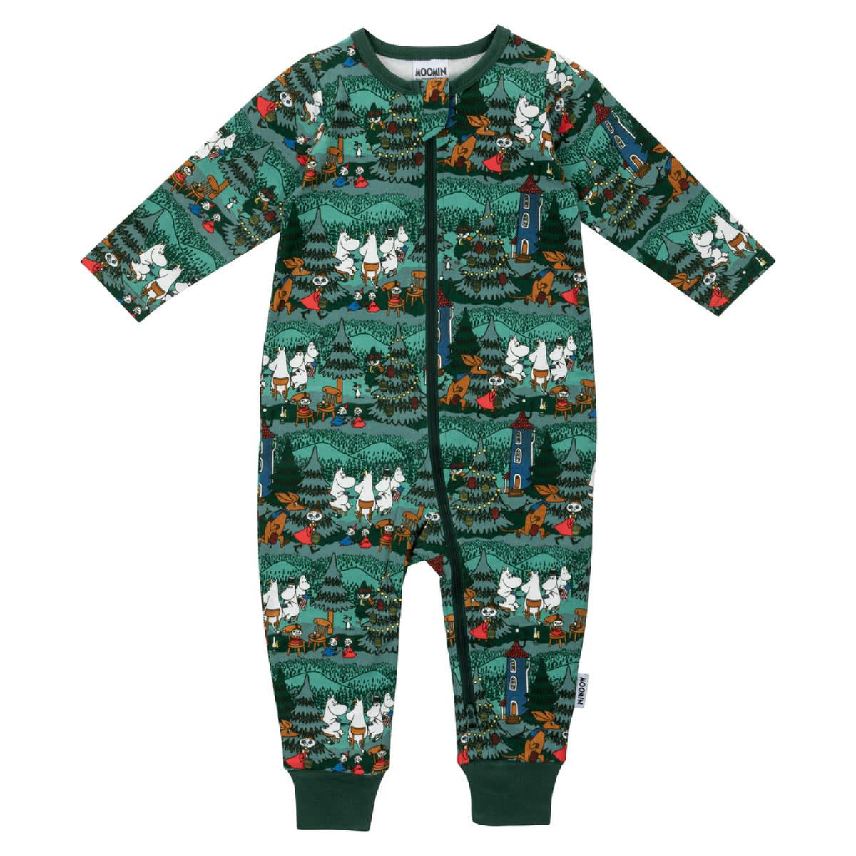 Moomin  Baby Pyjamas Yard Fest Green