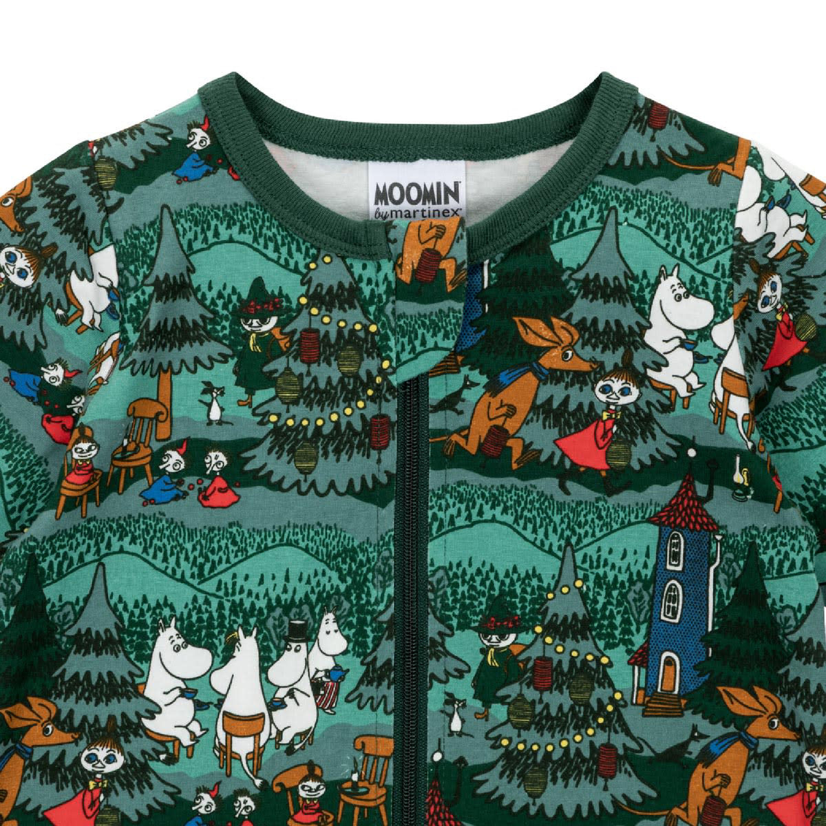 Moomin  Baby Pyjamas Yard Fest Green