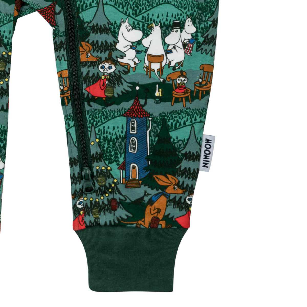 Moomin  Baby Pyjamas Yard Fest Green