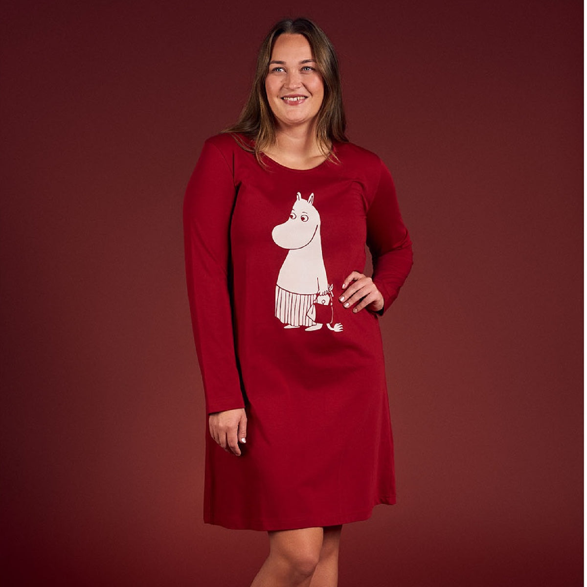 Moomin Adult Nightgown Moominmamma Red