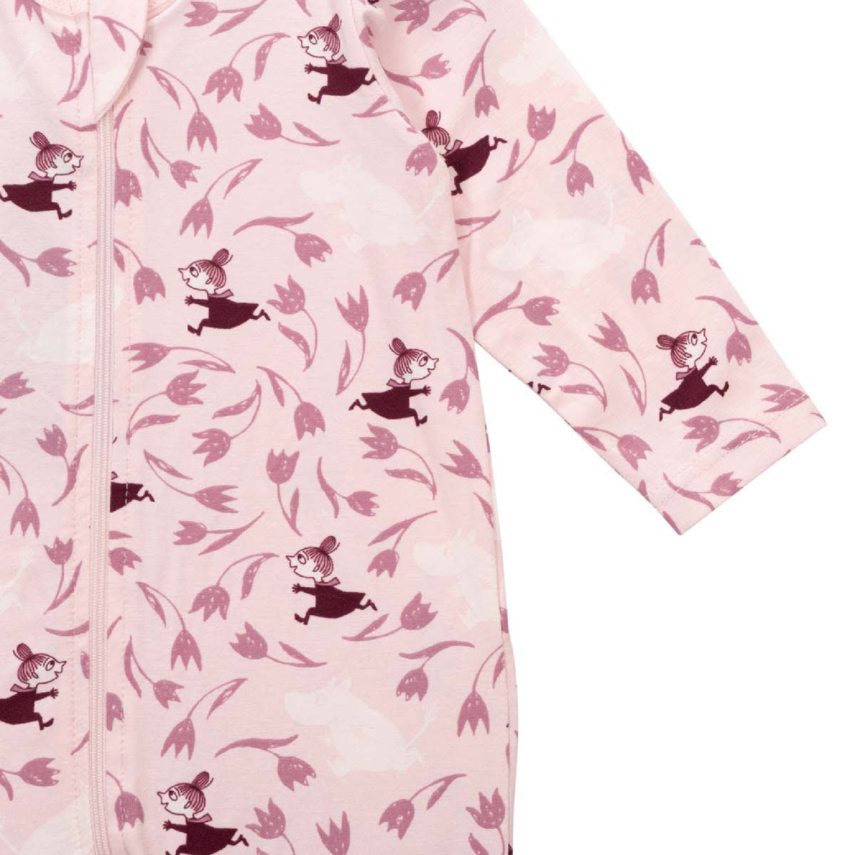 Moomin Flower Race Baby Pyjamas Pink