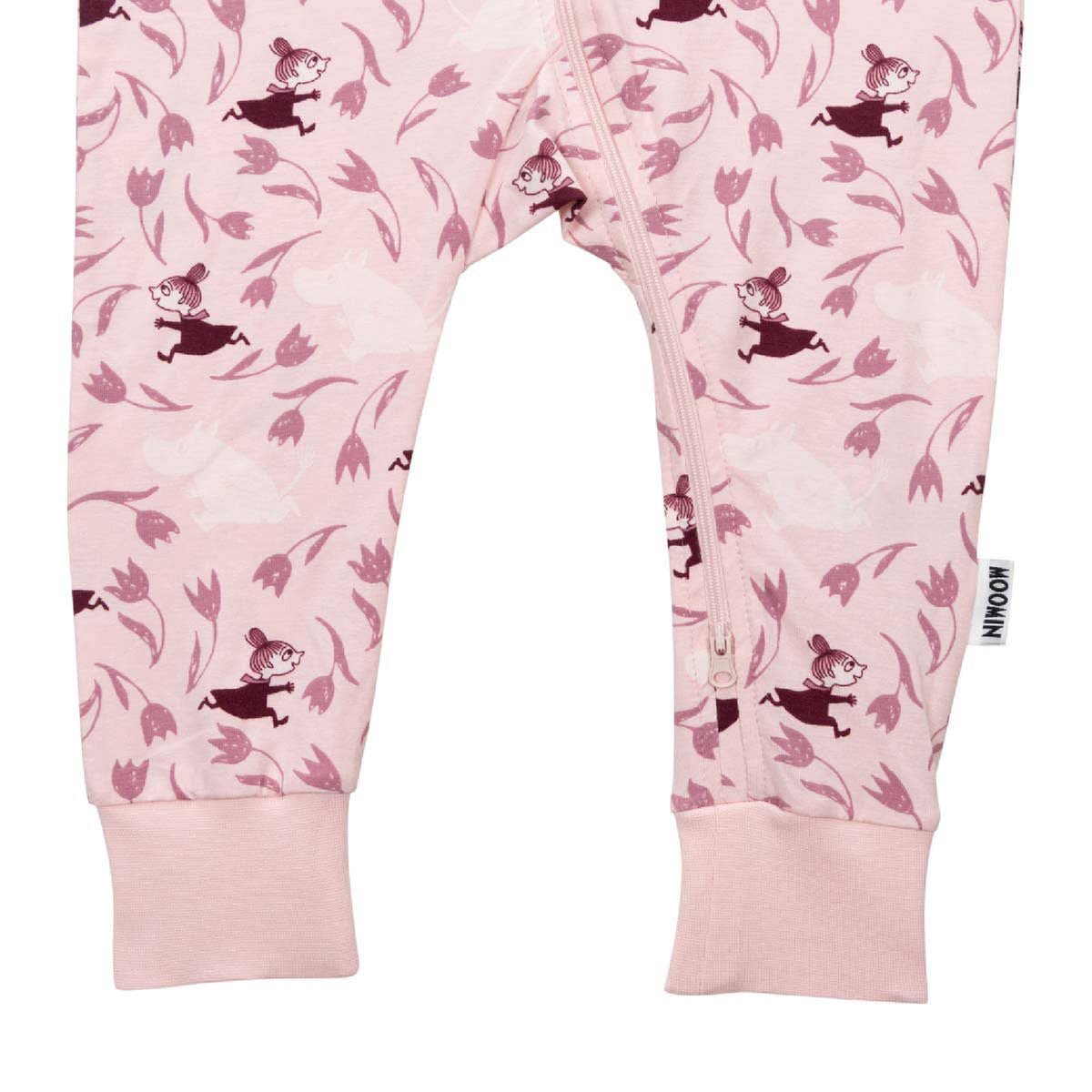 Moomin Flower Race Baby Pyjamas Pink