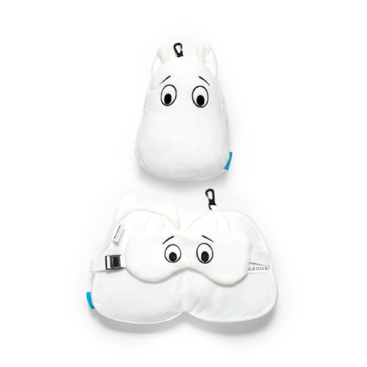 Relaxeazzz Moomin Shaped Plush Travel Pillow & Eye Mask