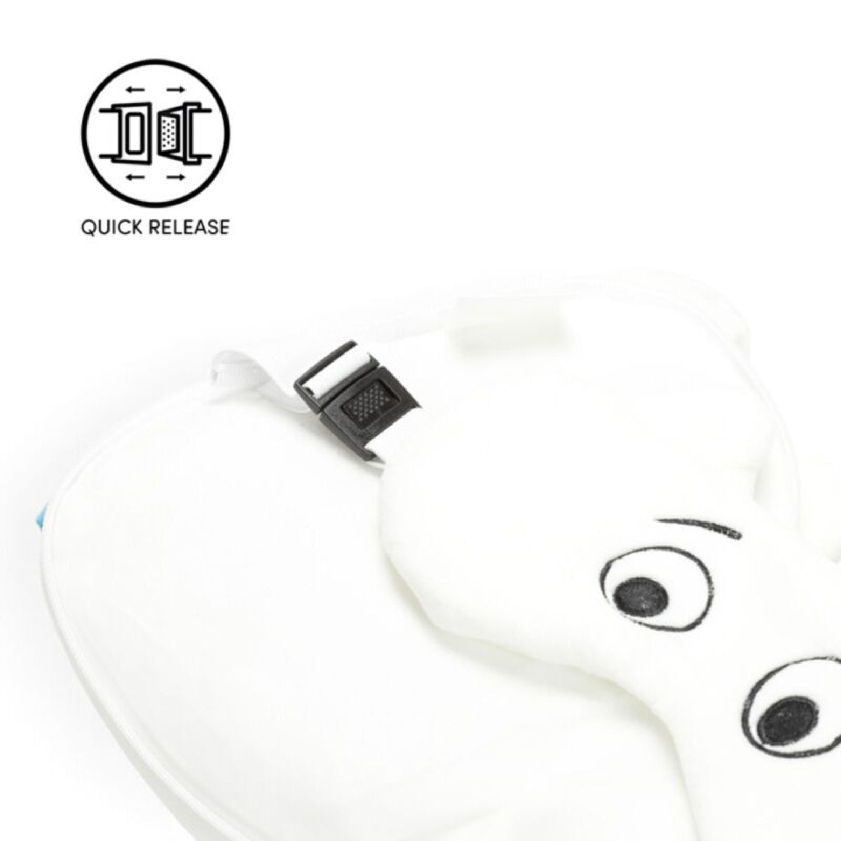 Relaxeazzz Moomin Shaped Plush Travel Pillow & Eye Mask