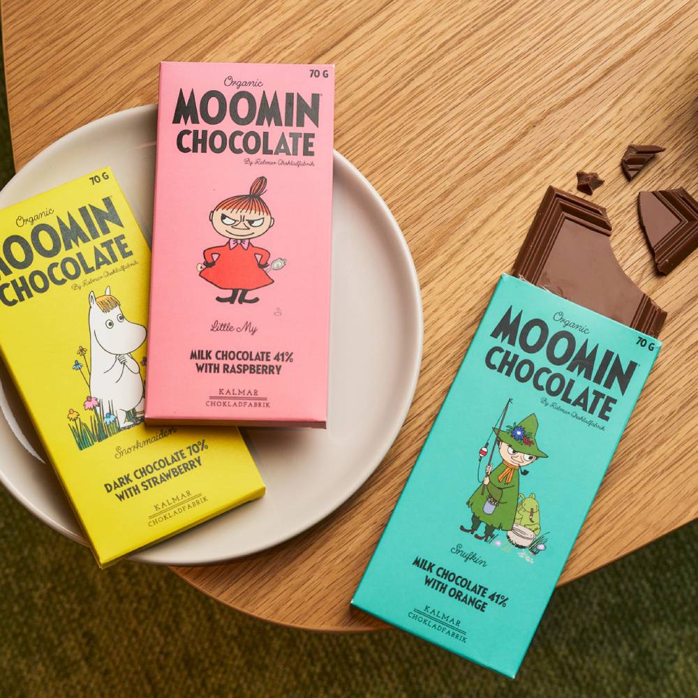 Moomin Chocolate Strawberry & Raspberry & Orange Bundle