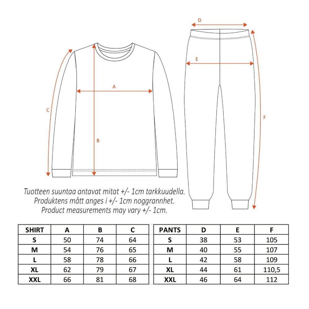 Moomin Winter Heart Men Pyjamas Red - The Official Moomin Shop