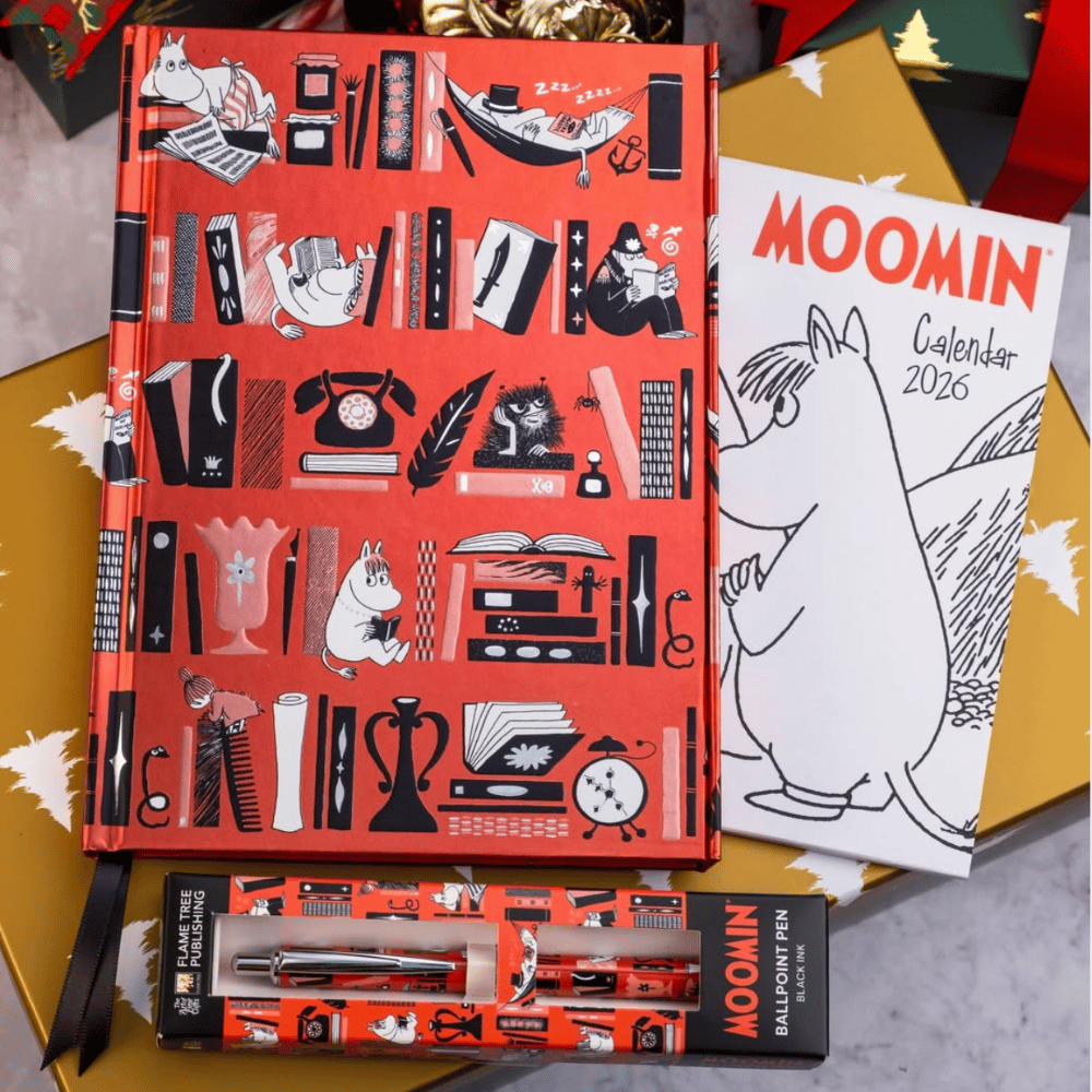 Moomin Bookshelves Boxed Decorative Ballpoint Pen