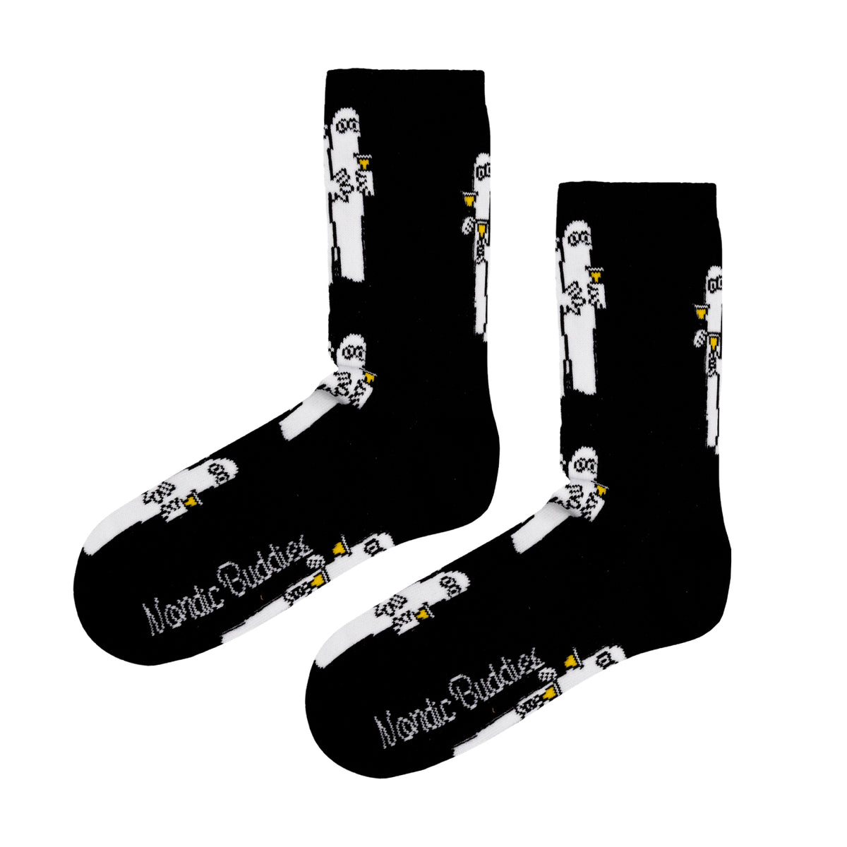 Moomin Socks Hattifatteners With Cocktails Black