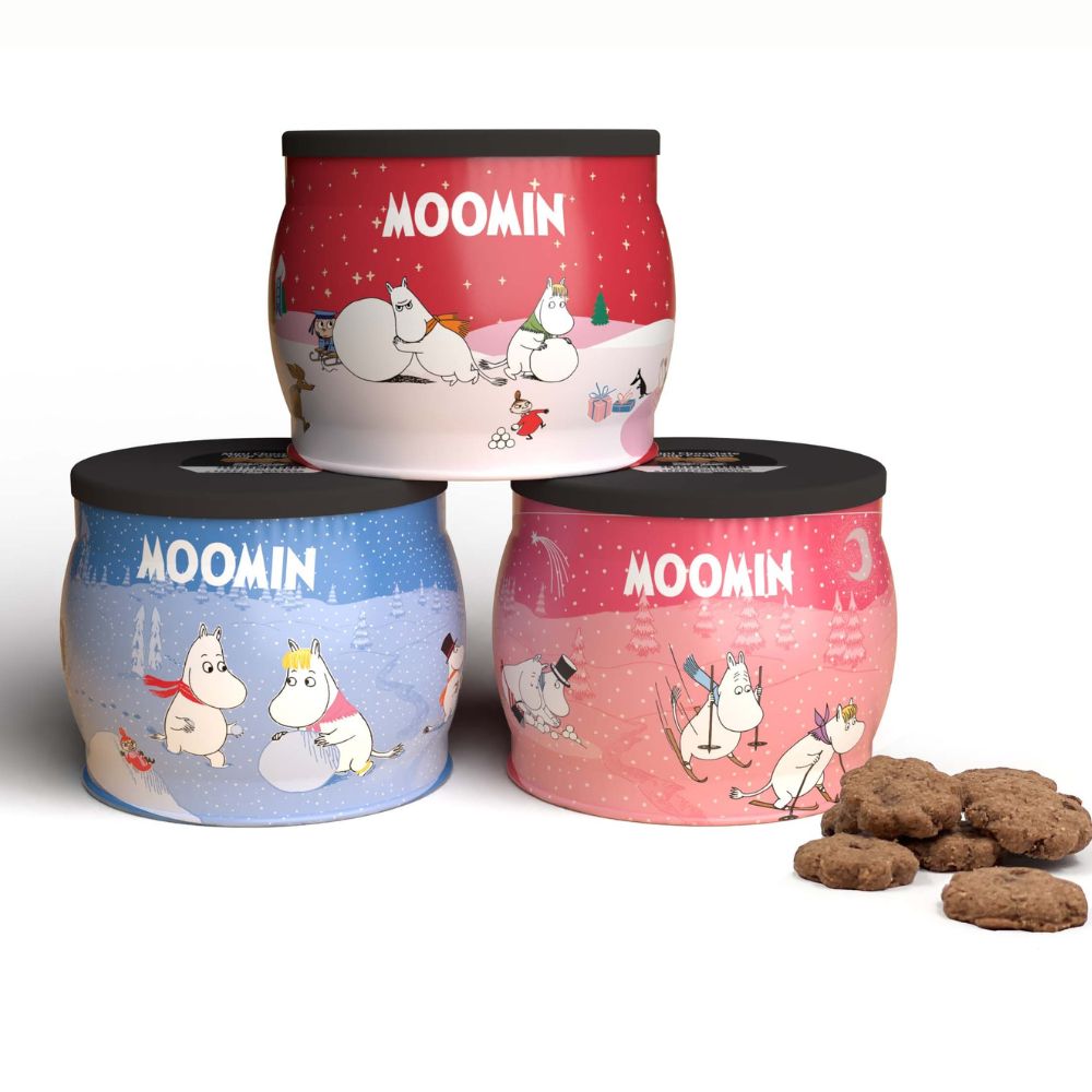 Moomin Chocolate Chip Cookies In A Winter Tin
