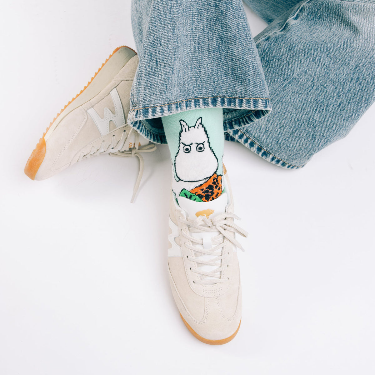 Moomin Socks Moomintroll Jungle Turquoise