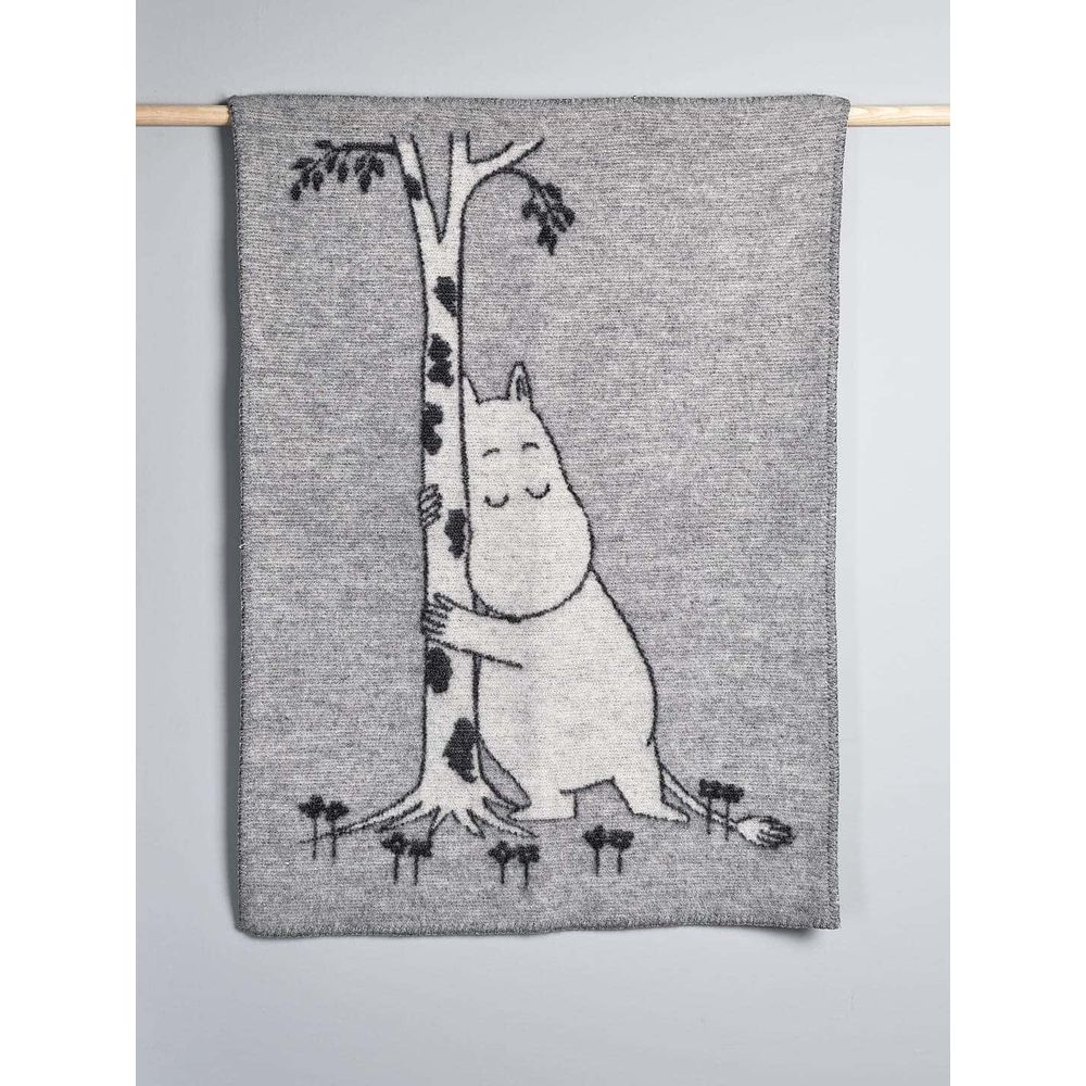 Moomin Tree Hug Woven Wool Blanket 65 x 90 cm