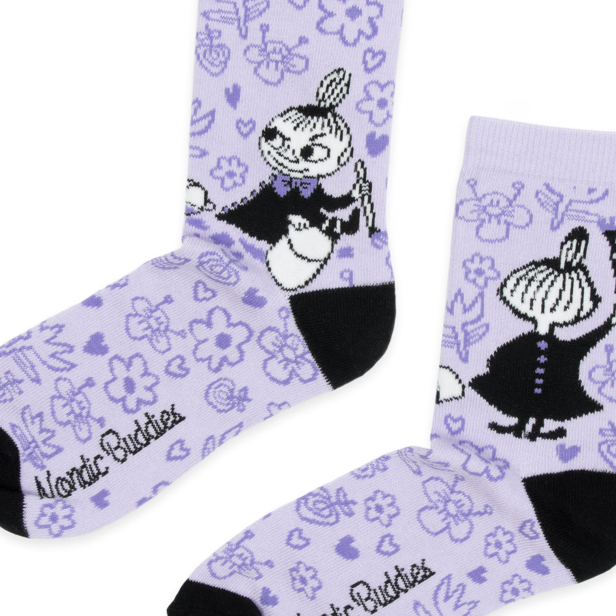 Moomin Socks Little My Painting Lilac/Black