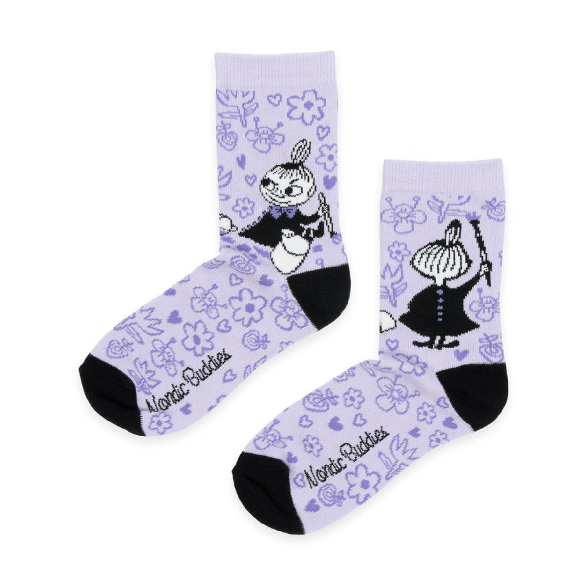 Moomin Socks Little My Painting Lilac/Black