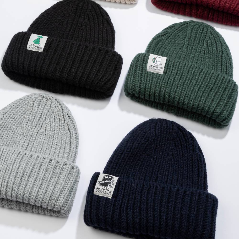 Moomintroll Chunky Beanie Dark Green
