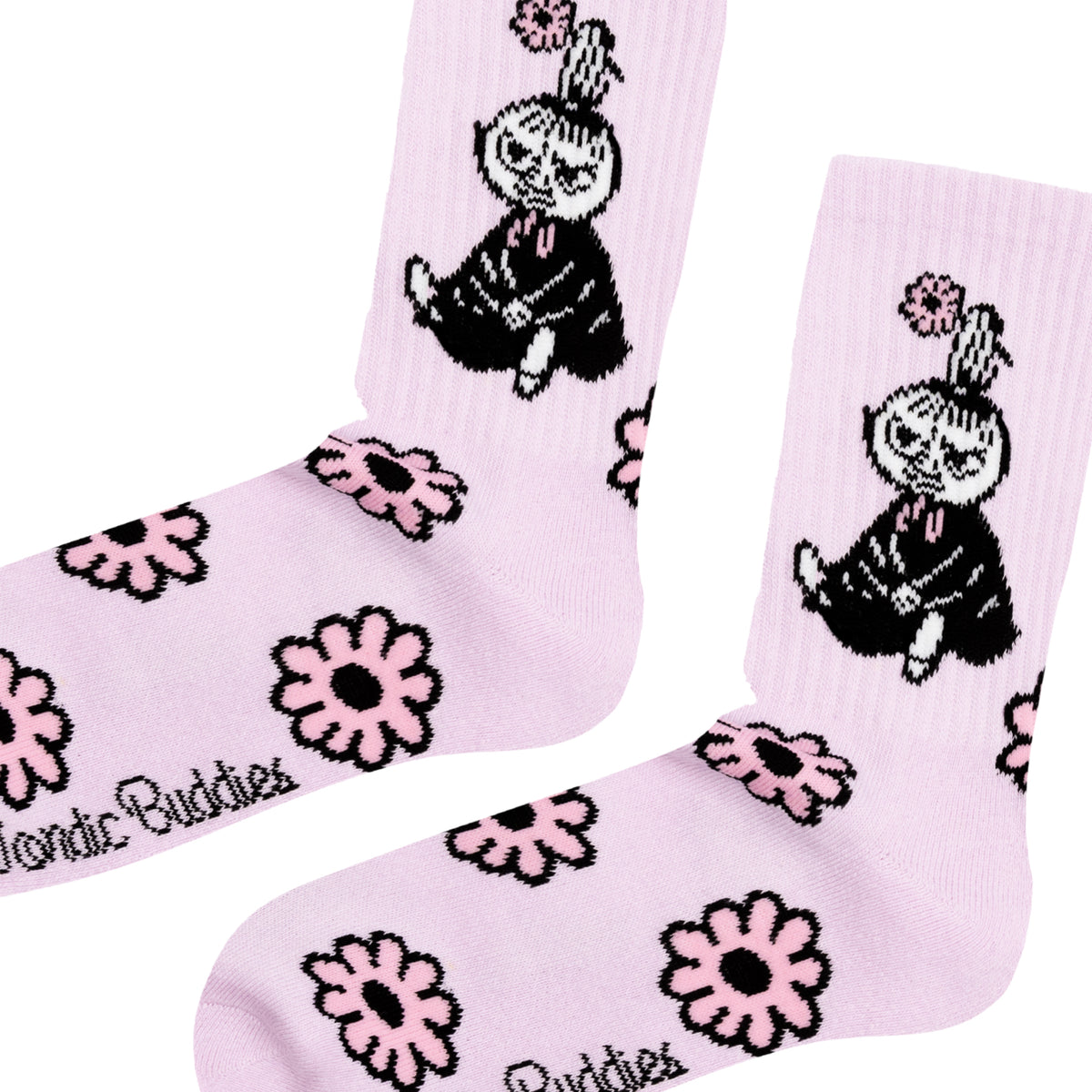 Moomin Socks Retro Little My Flowers Lilac