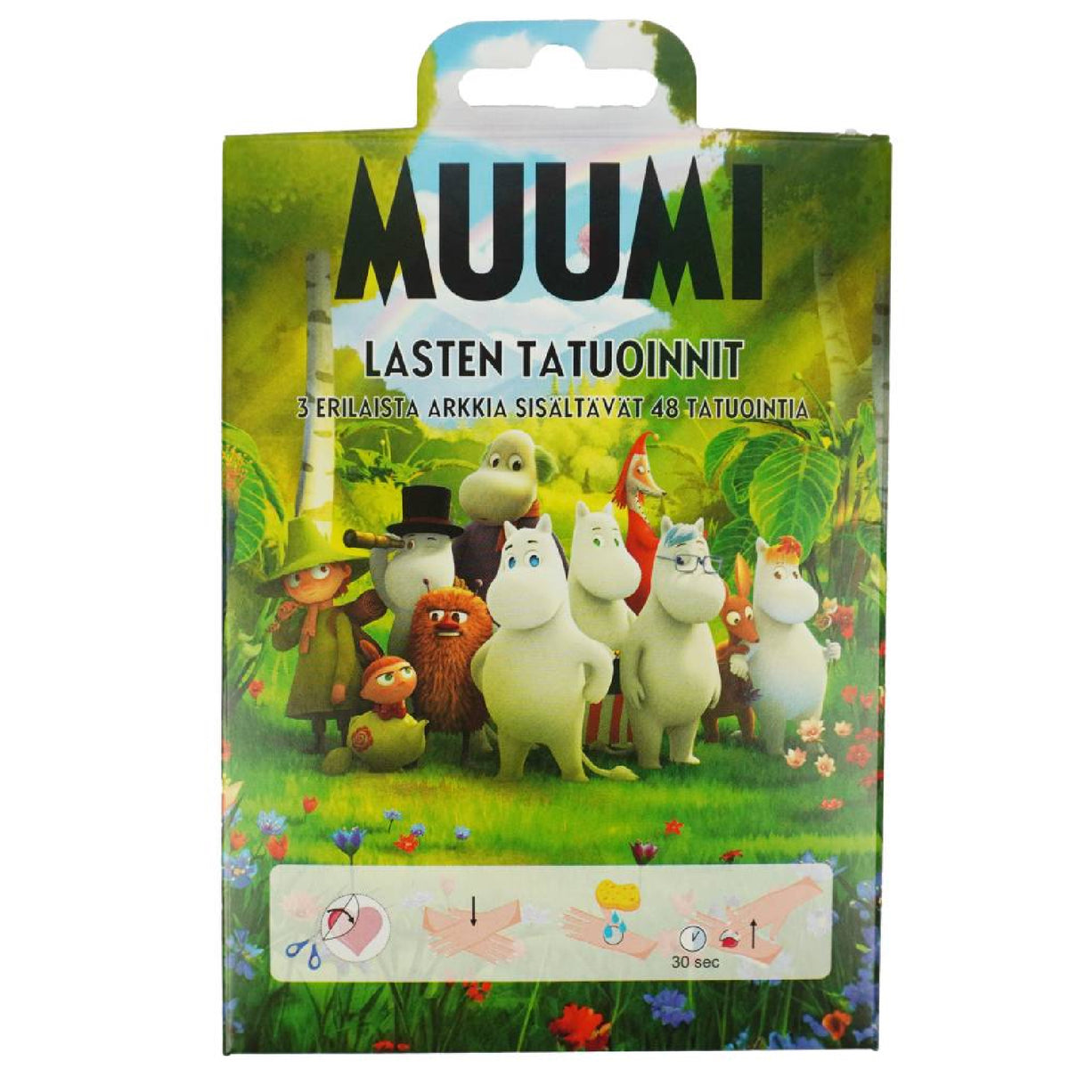 Moomin Tattoo Stickers Set 48 pcs