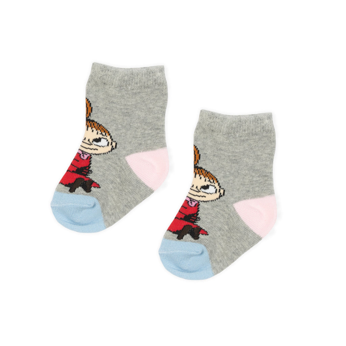 Baby Socks Set Snorkmaiden And Little My Peach/Grey