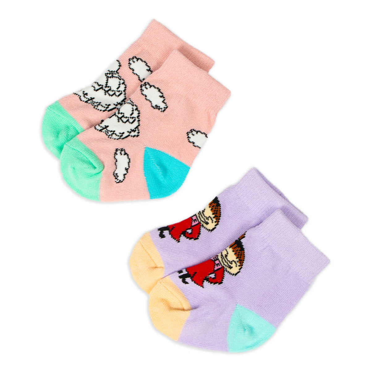 Baby Socks Set Snorkmaiden And Little My Peach/Lilac