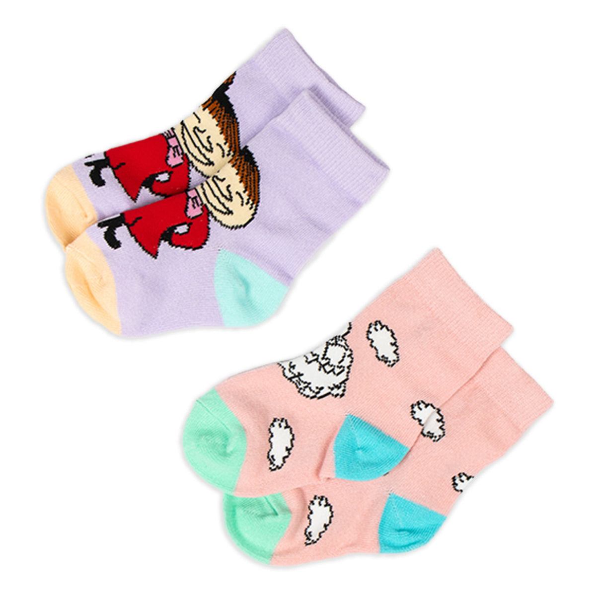 Baby Socks Set Snorkmaiden And Little My Peach/Lilac