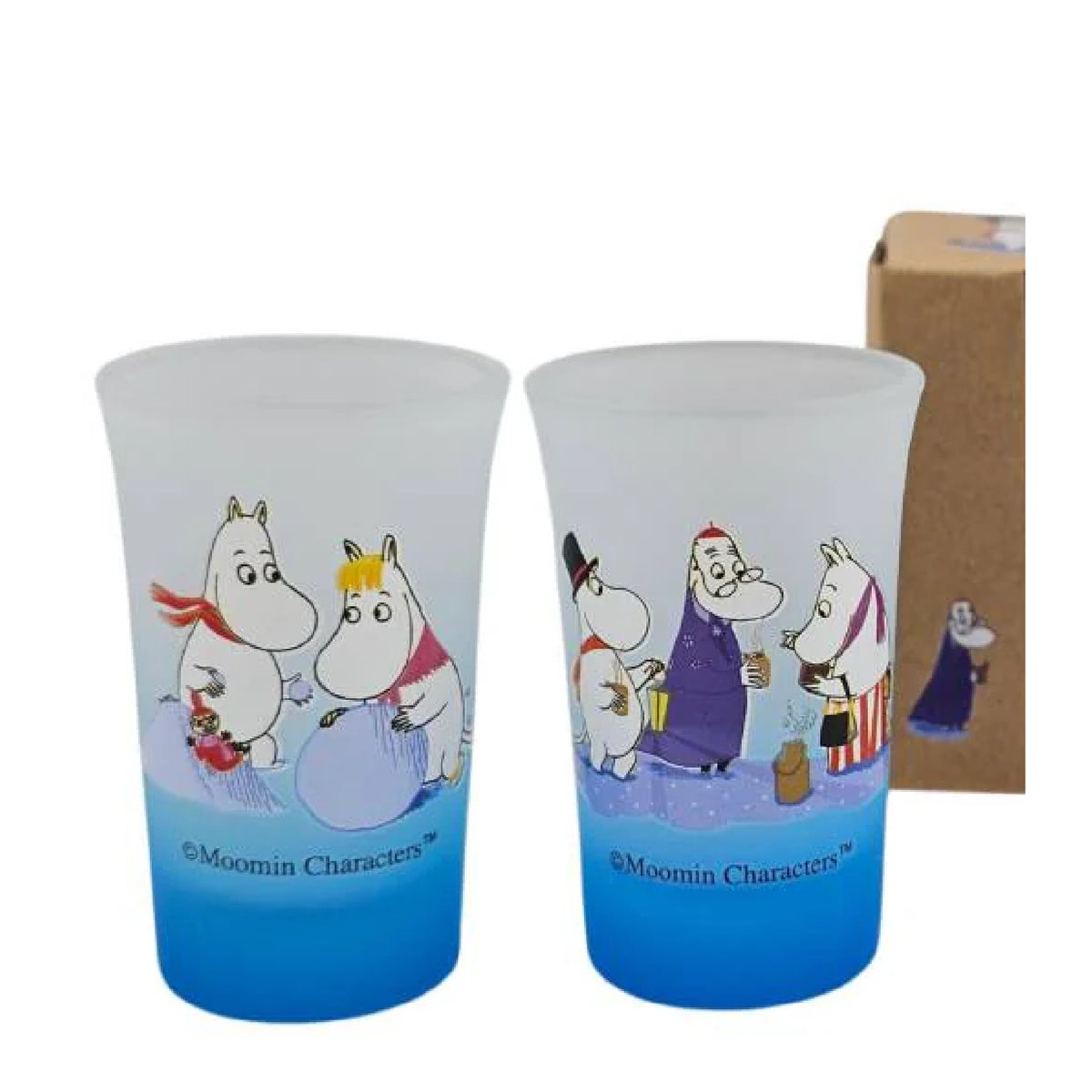 Moomin Winter Mini Glass 5 cl 2-set