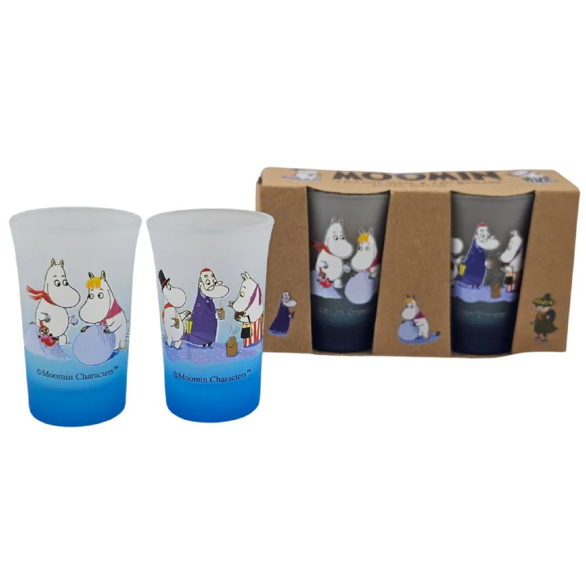 Moomin Winter Mini Glass 5 cl 2-set