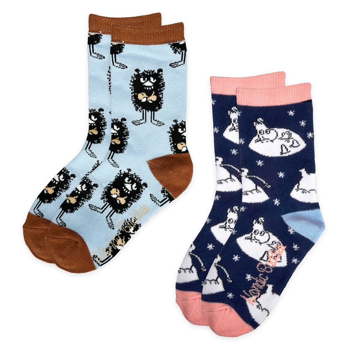 Kids Socks Set Moomintroll And Stinky Blue