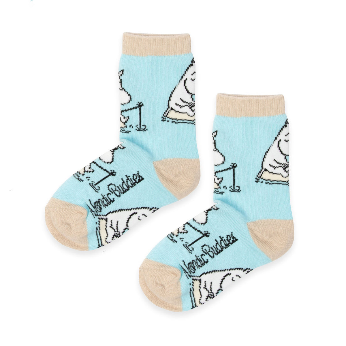 Kids Socks Moomintroll Fishing Blue