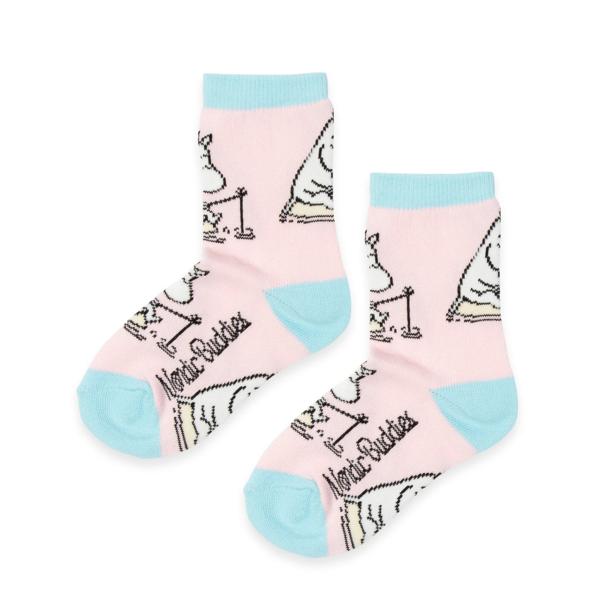 Kids Socks Moomintroll Fishing Pink