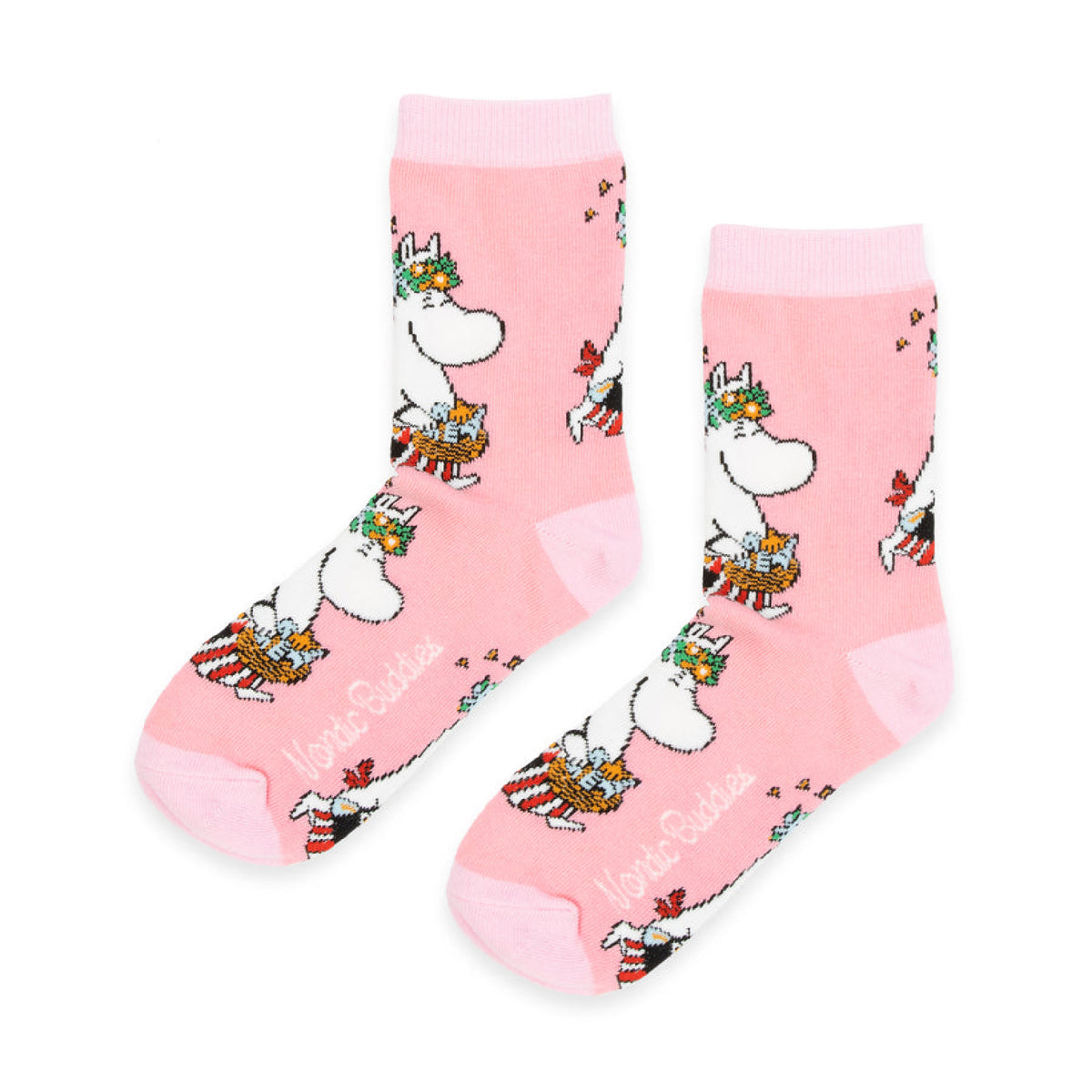 Moomin Socks Moominmamma Running Errands Pink
