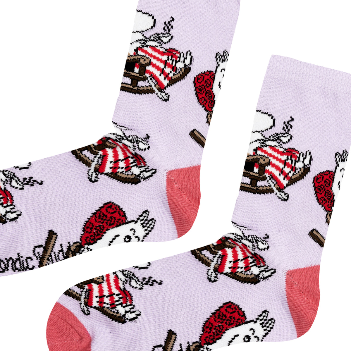 Moomin Socks Moominmamma Rocking Chair Lilac