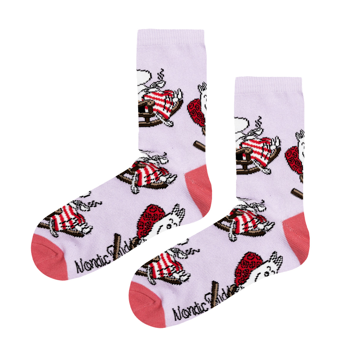 Moomin Socks Moominmamma Rocking Chair Lilac