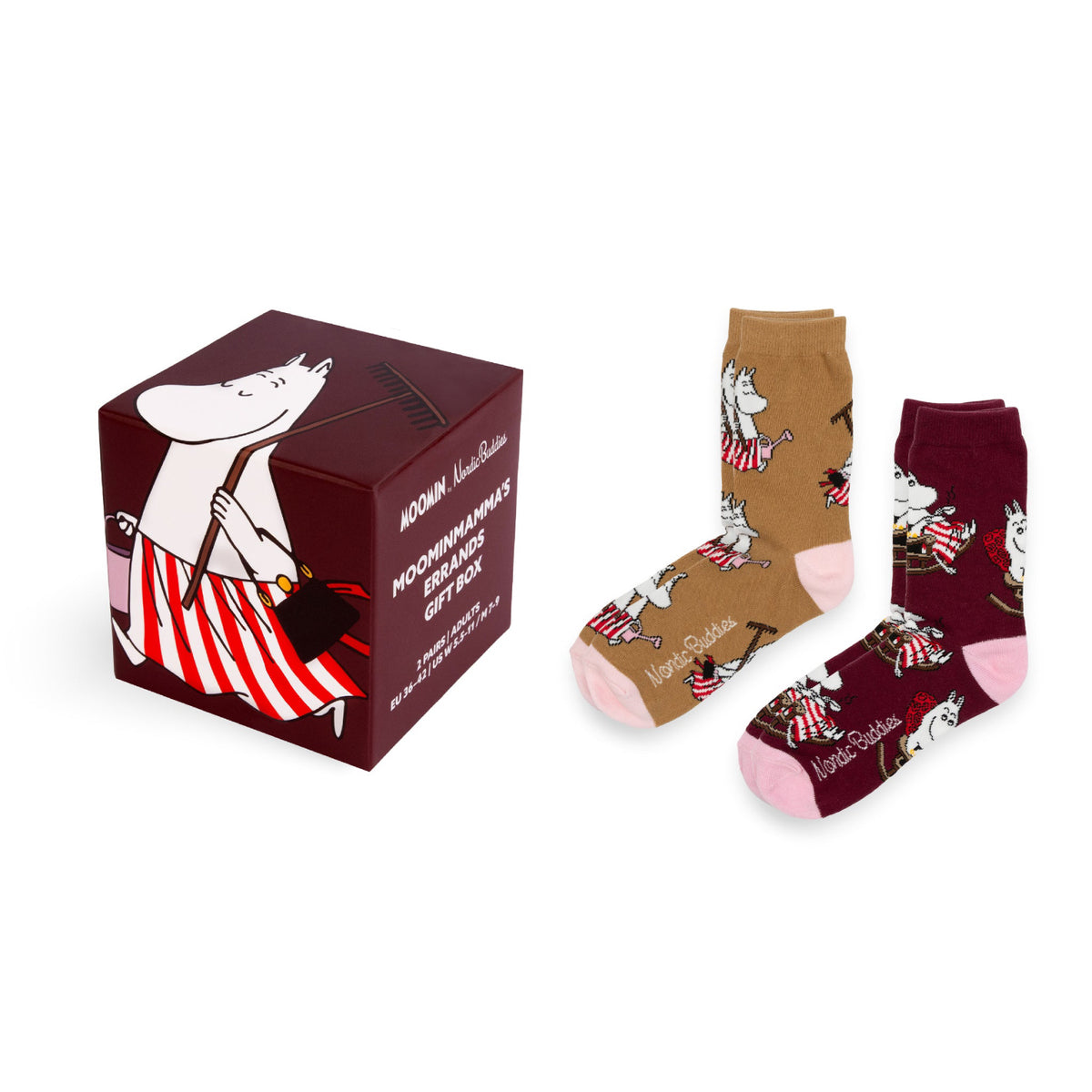Moominmamma Socks 36-42 Gift Box 2 pcs