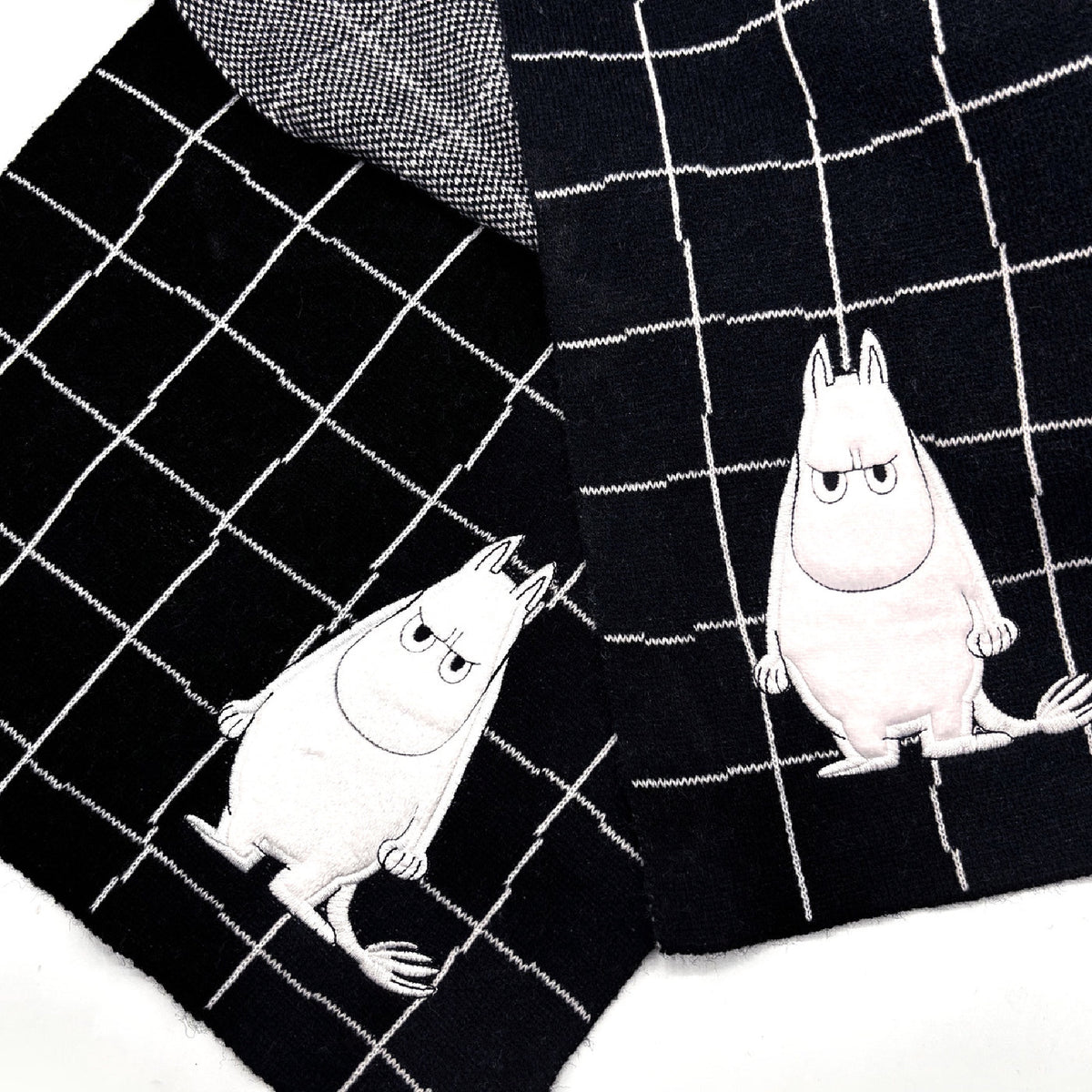 Moomin Embellished Scarf Angry
