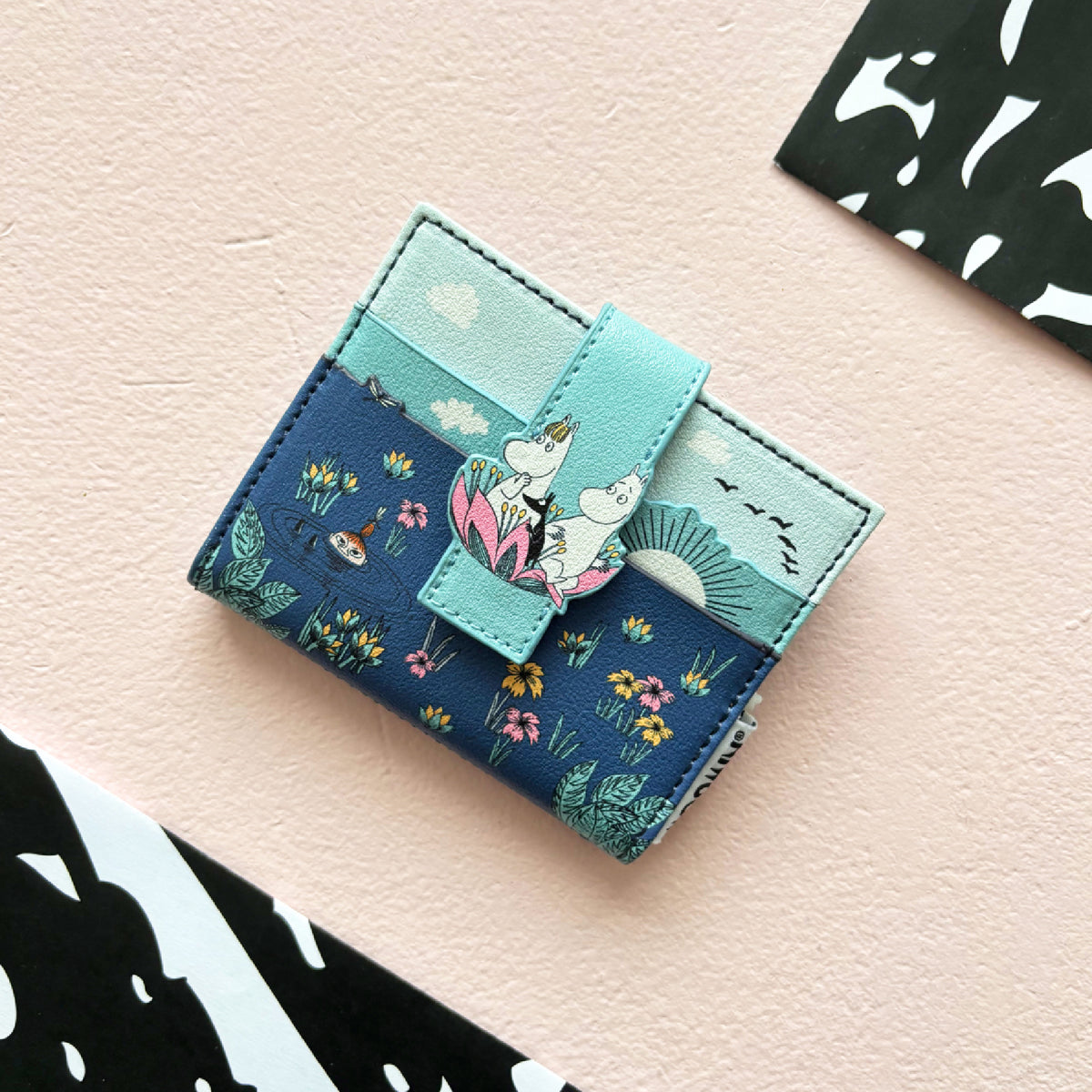 Moomin Fold Over Card Holder Lotus