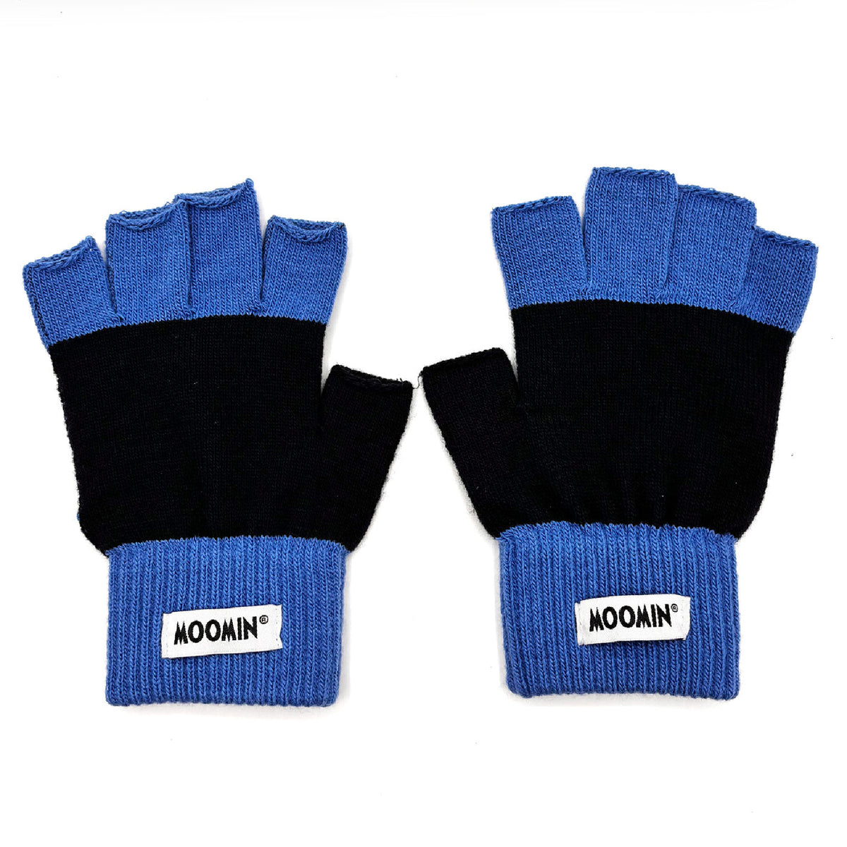 Moomin Fingerless Gloves Forest Blue