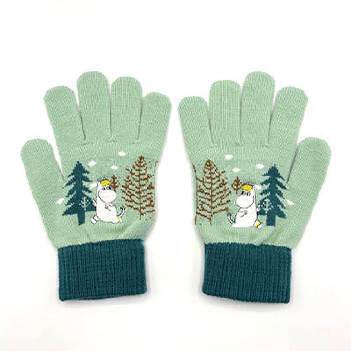 Moomin Gloves Snorkmaiden Forest Green