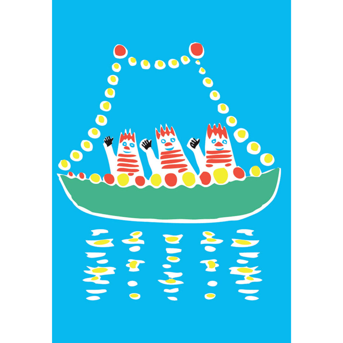 Mini Greeting Card Party Boat