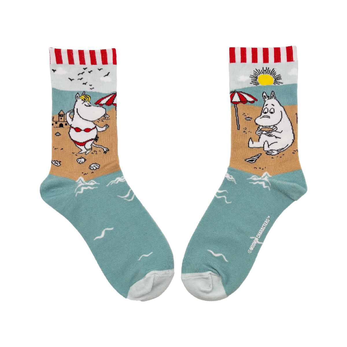 Socks Moomin Beach