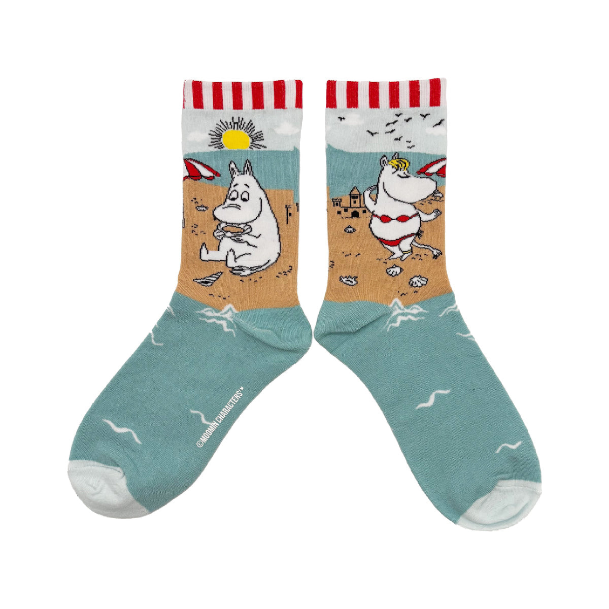Socks Moomin Beach