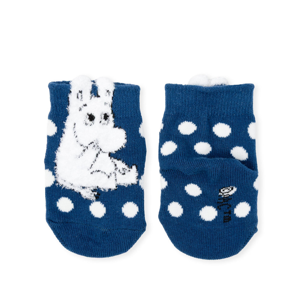 Moomintroll Fluffy Baby Socks Dark Blue