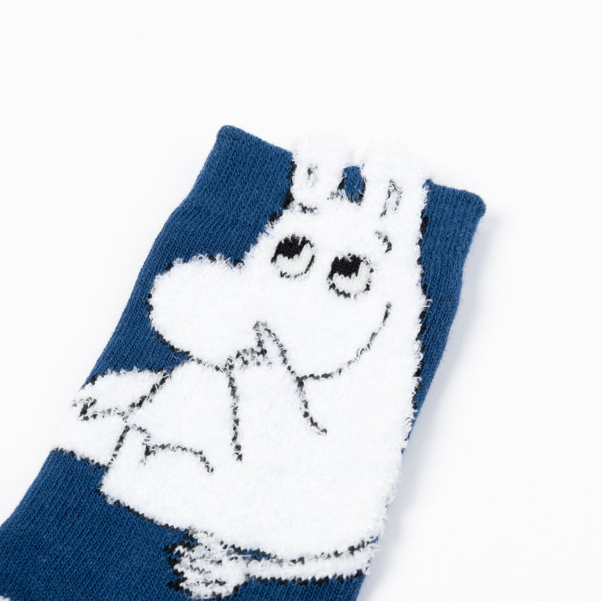 Moomintroll Fluffy Baby Socks Dark Blue