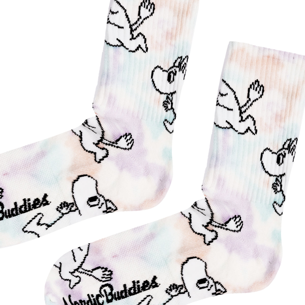 Moomin Retro Tie Dye Socks Moomintroll 36-42