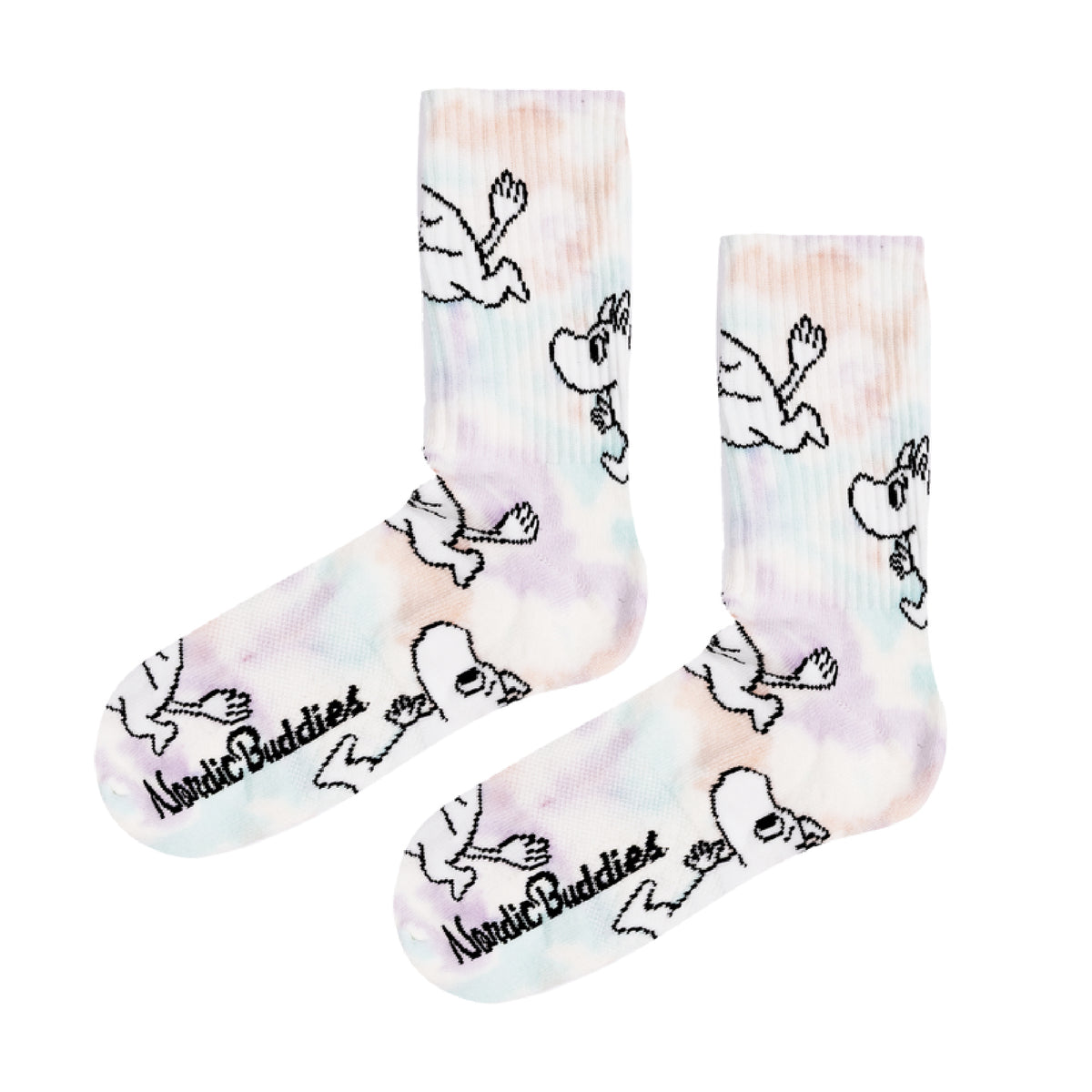 Moomin Retro Tie Dye Socks Moomintroll 36-42